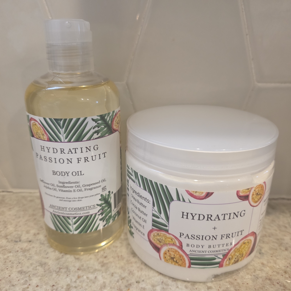 Hydrating Passion Fruit Body Oil & Butter Body Care Set